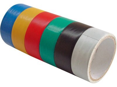 EXTOL CRAFT pásky izolační PVC, sada 6ks, 19mm x 18m , (3m x 6ks), 9550