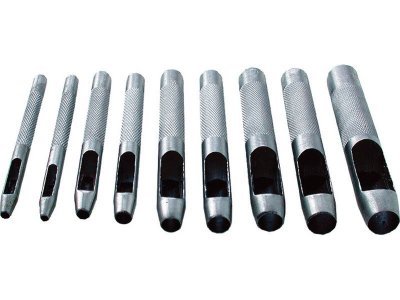 EXTOL CRAFT děrovač kůže, sada 9ks, 2-10mm, 10266