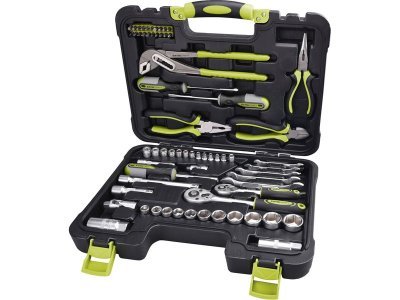 EXTOL CRAFT sada nářadí 65ks, CrV, 1/4", 3/8", 6598