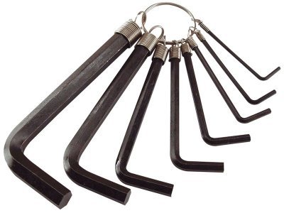 EXTOL CRAFT L-klíče IMBUS, sada 8ks, 2-10mm, 6610