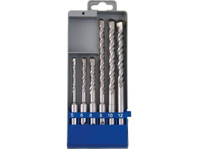 EXTOL CRAFT vrtáky příklepové do betonu, sada 6ks, ∅5-12mm, SK, 25048