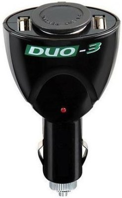 Roztrojka DUO-3 12V - 1x zapalovač, 2xUSB