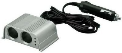 Rozdvojka s kabelem a LED 2m, chrom