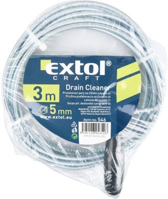 EXTOL CRAFT pero protahovací na čištění odpadů, 3m x ∅5mm, 546