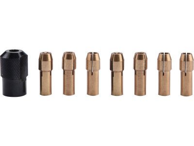 EXTOL CRAFT kleštiny, sada 8ks, ∅1-1,6-2-2,3-3-2x3,2mm, hlavice M8x0,75, 404191