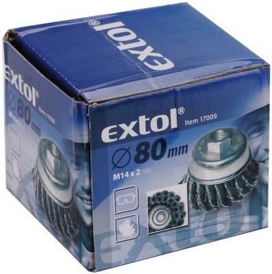 EXTOL CRAFT kartáč hrnkový copánkový, ∅80mm, 17009