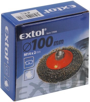 EXTOL CRAFT kartáč miskový, ∅100mm, 17006