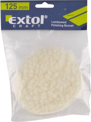 EXTOL CRAFT kotouč leštící na suchý zip, syntetická vlna, ∅125mm, 10624