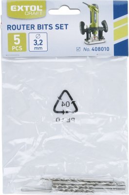 EXTOL CRAFT frézy stopkové 5ks, ∅3,25mm, 5ks, 44093