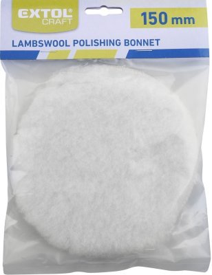 EXTOL CRAFT kotouč leštící na suchý zip, syntetická vlna, ∅150mm, 10626