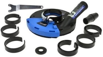 Odsávací kryt s kartáčovým věncem pro úhlové brusky 180mm GEKO G80256