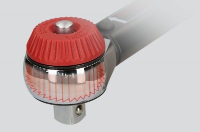 Momentový klíč s ráčnovou hlavou s přestavením otočným knoflíkem 1/4" ERGOTORQUE®precision, 5-25 Nm KS TOOLS 516.1412