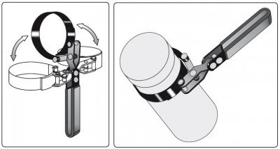 Klíč na olejový filtr 60 - 73 mm YATO