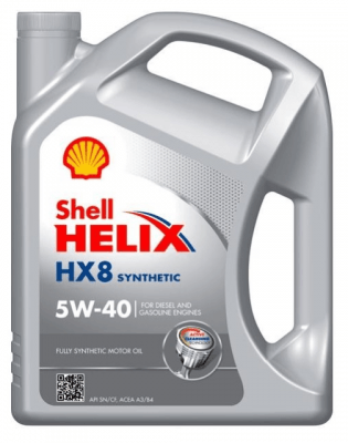 Motorový olej Shell Helix HX8 Synthetic 5W-40, 4L