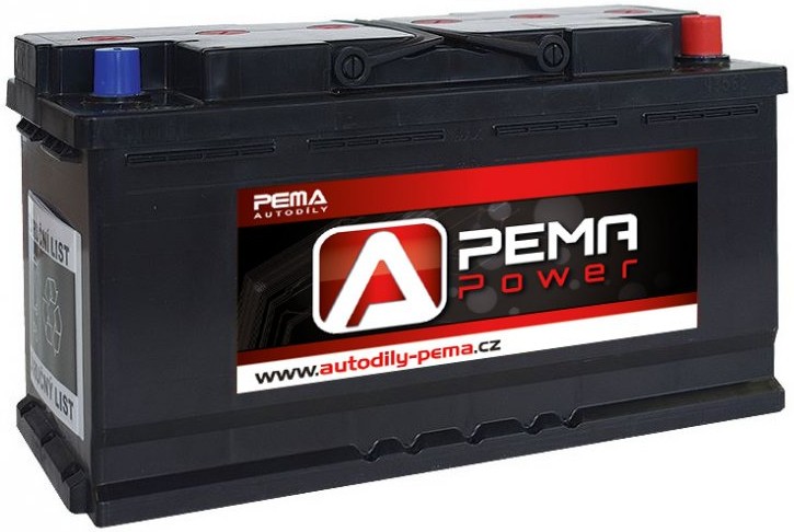 Autobaterie PEMA POWER 12V 100Ah 800A Autod ly PEMA Autobaterie PEMA POWER 12V 100Ah 800A Autod ly PEMA