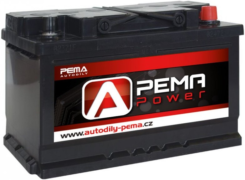 Autobaterie PEMA POWER 12V 74Ah 700A Autod ly PEMA Autobaterie PEMA POWER 12V 74Ah 700A Autod ly PEMA