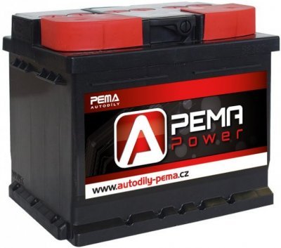 Autobaterie PEMA POWER 12V, 55Ah, 460A, levá
