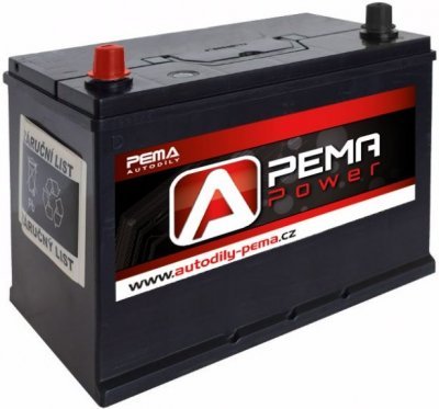 Autobaterie PEMA POWER 12V, 95Ah, 740A, levá