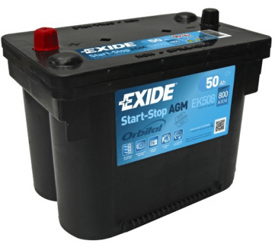 Autobaterie Exide Start-Stop AGM, 12V, 50Ah, 800A, EK508