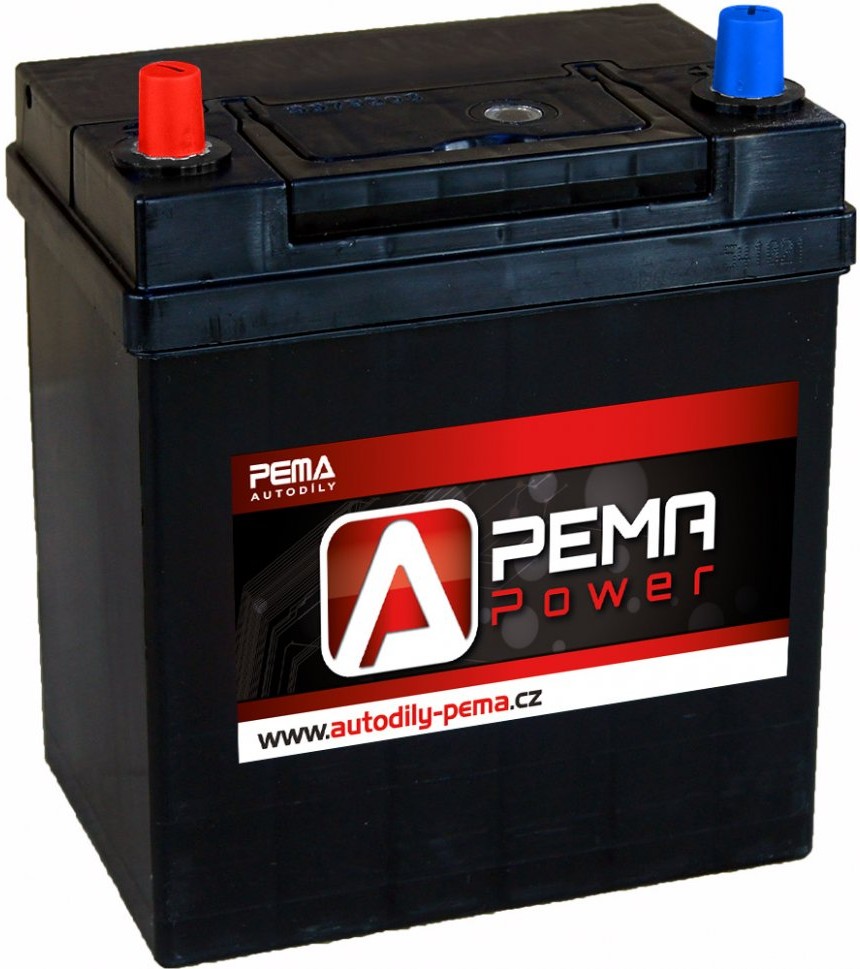 Autobaterie PEMA POWER 12V 38Ah 300A Lev Autod ly PEMA Autobaterie PEMA POWER 12V 38Ah 300A Lev Autod ly PEMA