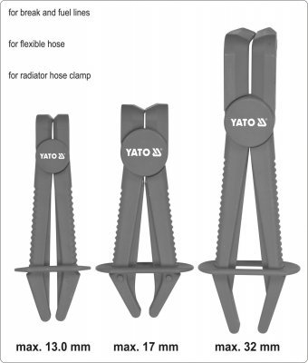 Sada hadicových svěrek 3ks Yato YT-08403
