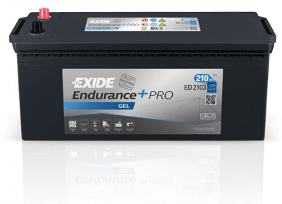 Autobaterie Exide Endurance +PRO GEL 12V, 210Ah, 1050A, ED2103
