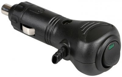 Zástrčka do zapalovače 12/24V 10A s vypínačem a LED kontrolkou