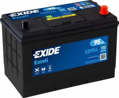 Autobaterie Exide Excell 12V, 95Ah, 720A, EB954