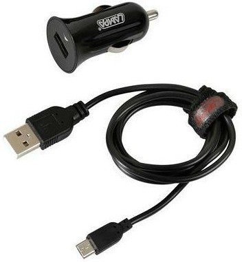 Nabíječka telefonu LAMPA 2 v 1 Micro USB kit 12/24V