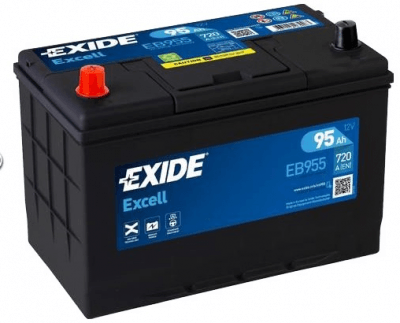 Autobaterie Exide Excell 12V, 95Ah, 720A, EB955