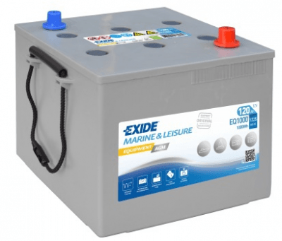 Trakční baterie Exide Equipment AGM 12V, 120Ah, 1225A, EQ1000
