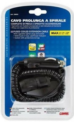 Kabel prodlužovací do zapalovače, 12V 4m