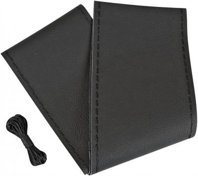 Potah volantu omotávka kůže PREMIUM černý 44-46cm