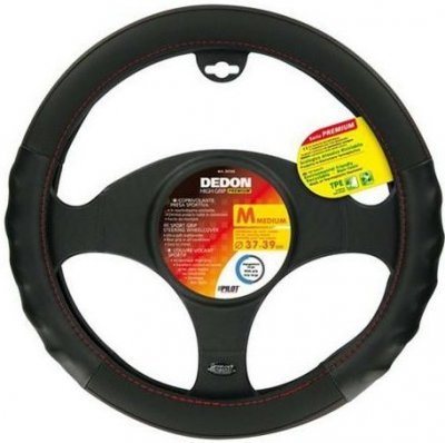 Potah volantu DEDON PREMIUM černý, 37-39 cm