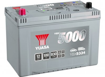 Autobaterie Yuasa YBX5000 Silver High Performance SMF 12V, 100Ah, 830A, YBX5334