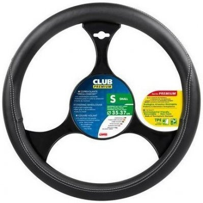 Potah volantu CLUB PREMIUM černý, 35-37 cm