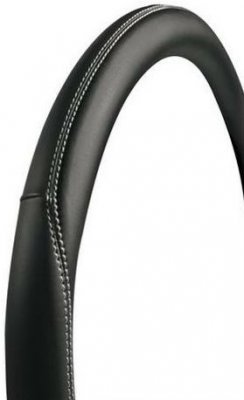 Potah volantu CLUB PREMIUM černý, 35-37 cm
