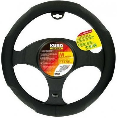 Potah volantu KURO PREMIUM, 37-39 cm