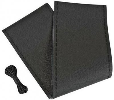 Potah volantu omotávka kůže černá 37-39cm
