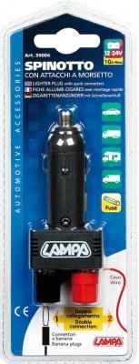 Zástrčka do zapalovače 12/24V 10A s rychlospojkami