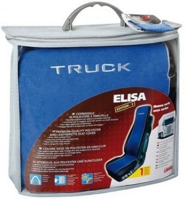 Potah sedadel TRUCK "ELISA" černo-modrý, 1 ks