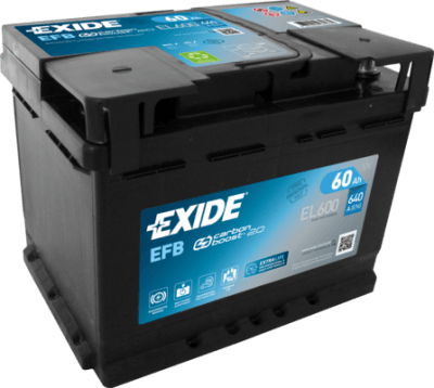 Autobaterie Exide Start-Stop EFB, 12V, 60Ah, 640A, EL600