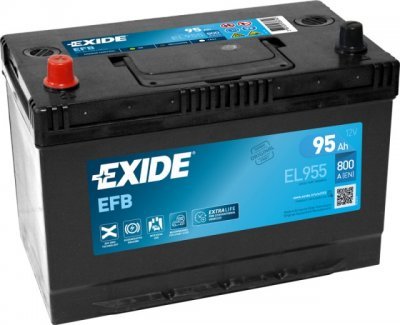 Autobaterie Exide Start-Stop EFB, 12V, 95Ah, 800A, EL955
