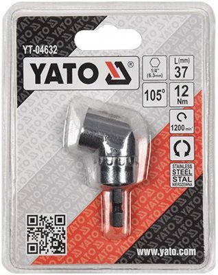 Úhlový nástavec 37mm, 1/4" Yato YT-04632