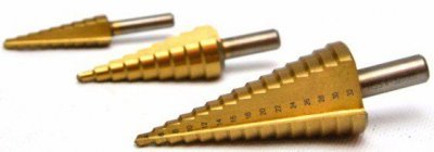 HSS stupňový vrták, sada 3ks, 4-32mm, 4-20mm, 4-12mm GEKO G38502