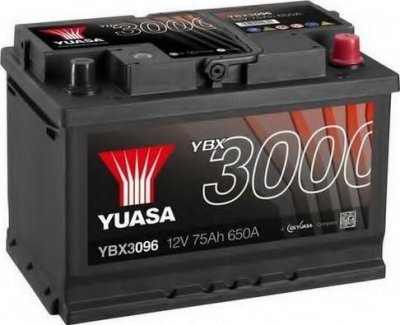 Autobaterie Yuasa YBX3000 SMF 12V, 76Ah, 680A, YBX3096