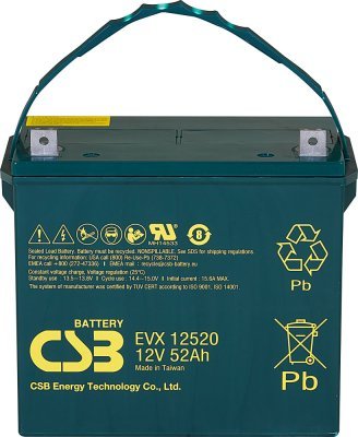 Akumulátor CSB 12V, 52Ah (EVX12520)