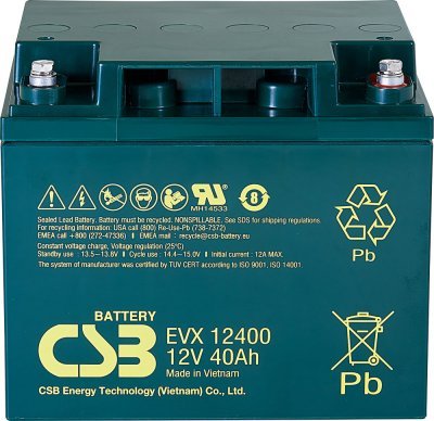 Akumulátor CSB 12V, 40Ah (EVX12400 I)