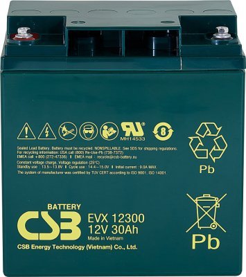 Akumulátor CSB 12V, 30Ah (EVX12300)
