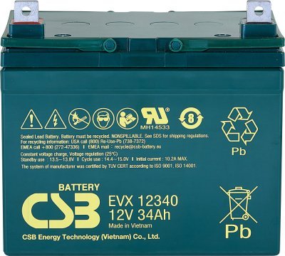 Akumulátor CSB 12V, 34Ah (EVX12340)